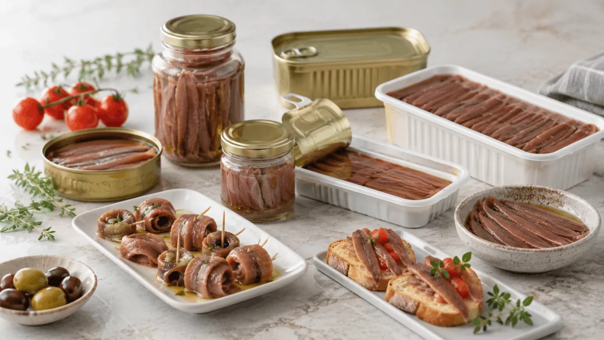 Mayoristas de anchoas en Sevilla: cómo elegir formatos para hostelería y comercio 3 formatos anchoas hosteleria sevilla