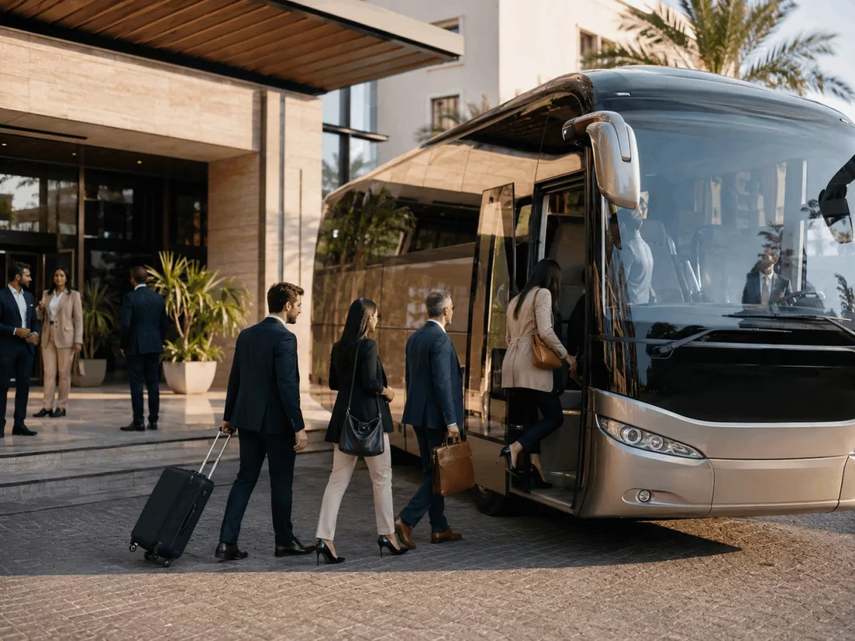 Alquiler de autocares para eventos en Huelva: cómo organizar rutas, asistentes y horarios 3 autocar hotel congreso huelva
