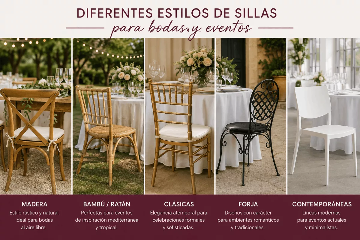 estilos sillas bodas eventos sevilla