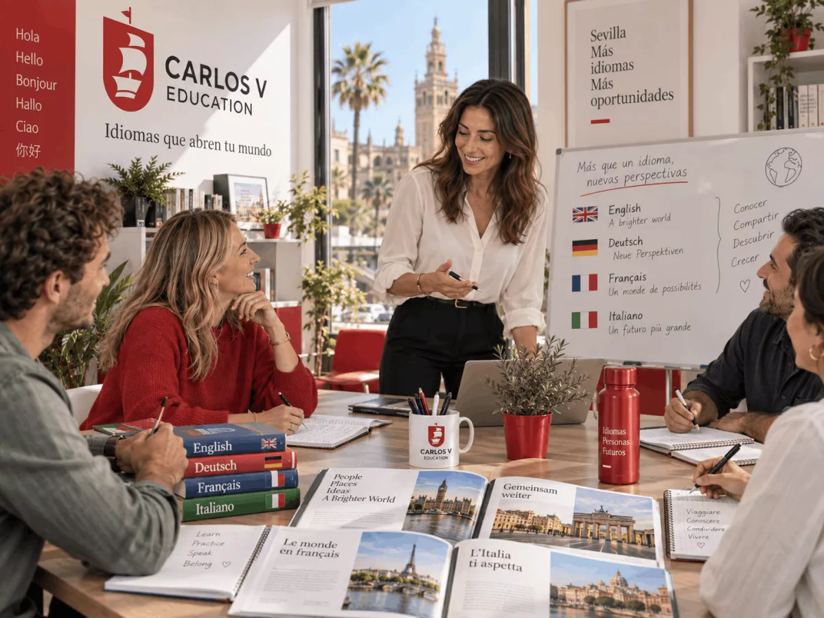 Escuela de idiomas en Sevilla: qué valorar antes de elegir dónde estudiar 5 cursos ingles aleman frances italiano sevilla