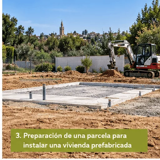 Comprar casas prefabricadas: qué debes saber antes de elegir tu vivienda en Sevilla 3 preparacion parcela casa prefabricada