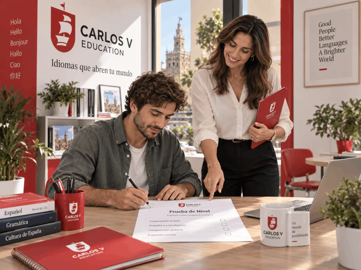 Escuela de idiomas en Sevilla: qué valorar antes de elegir dónde estudiar 4 prueba nivel academia idiomas sevilla